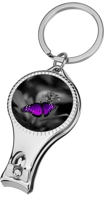 Purple Butterfly Nail Clippers Cute Nail Cutters Fingernail Clippers Toenail Clipper for Women Men