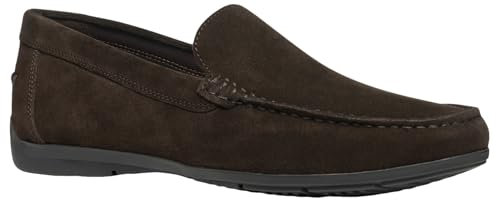 Geox U SIRON A, Mocasín Hombre, Dark Brown, 41 EU