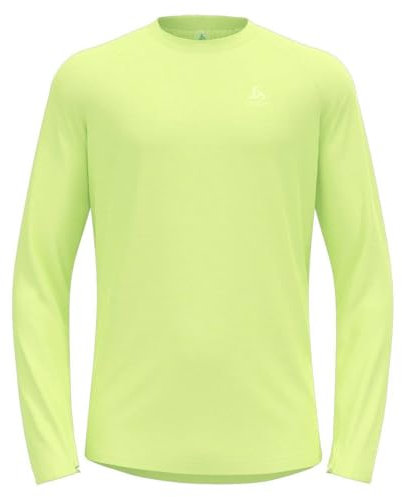 Odlo Laufshirt Herren Langarm Essential Thermal I Sport Shirt Männer I Sport Oberteil I Midlayer I Fitness Shirt