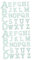 2 Sätze Perlenstoff-aufkleber Patch-ornamente Stoff Brief Diy Englischer Buchstaben-patch Buchstabe Kleiderflicken Buchstabenaufkleber Groß Hutgerät Sky-blue Abs 26 Stück * 2 SEWACC