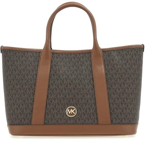 Michael Kors Women Md Satchel Hand Bag, BRN/Luggage
