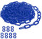 PATIKIL Blue Plastic Chain, 16 ft 6mm Safety Barrier Chain for Crowd Control, Queue Line, Parking, Fence, Gate, Concert, Construction Site and Decoration