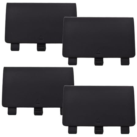 4 Pcs Copertura Batteria per Controller Xbox One/One S/One X, Sostituzione Cover Posteriore Compatibile con Xbox One,NON per Xbox Series X/S,Nero