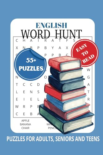 English Word Search Puzzles: Word search for teens, adults and seniors