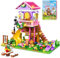 Charmofun Juego de Construcción Casa del Árbol con Luz LED, 685 Piezas Bloques de Construcción Casas en el Árbol, Casa Bloques Construccion con Tobogán, Regalo para niñas y niños de 8 9 10 11 12 años