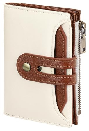 GOIACII Portefeuille Femme Cuir RFID Blocage Petit Porte Monnaie Court Portefeuilles Porte-Cartes Poche à Monnaie
