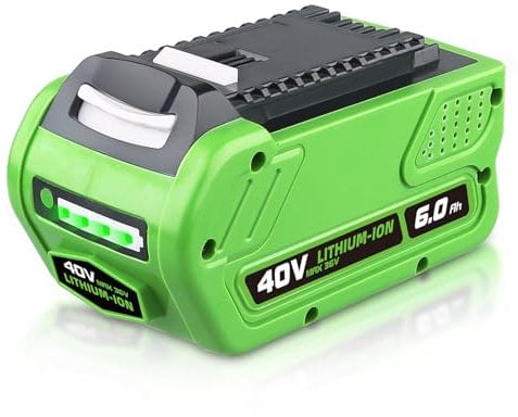 40V 6.0Ah Li-ion 29462 Replacement for Greenworks 40V Battery Compatible with Greenworks Battery 29727 29252 20642 29472 29462 22272 27062 Tools