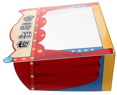 JUMPLAWN Kindergarten Schattentheater Bühne Puppen Theaterrequisiten Junge Mädchen Interaktives Puppenspiel Kindgerechte Traditionelle Geschichten Shadow Puppets Zubehör Für Jungen Mädchen