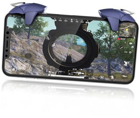 LALAFINA Handy Gamecontroller Joystick Aus Langlebigem Material Ergonomischer Mobiler Spielgriff Kompatibel Für Smartphones Präzise Steuerung Komfortabler Griffhalter