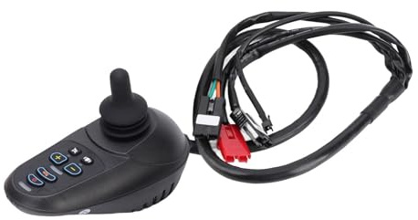 Fafeicy Elektrischer Rollstuhl-Joystick-Controller, Mobilitätsstuhl-Joystick-Controller, Rollstuhl- mit Elektronischer Antiblockier-Bremsrampenhalterung für Rollstühle mit