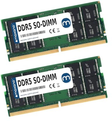 Maxano 32GB Kit (2x16GB) RAM kompatibel mit Framework Laptop 13 (DDR5 PC5-44800, SO-DIMM, Non-ECC)