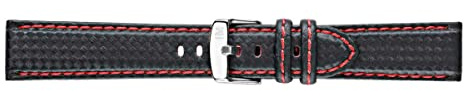 Morellato Herrenuhrarmband, Sport Kollektion, mod. Biking, aus Kalbsleder - Karbonfaser-Effekt - A01U3586977