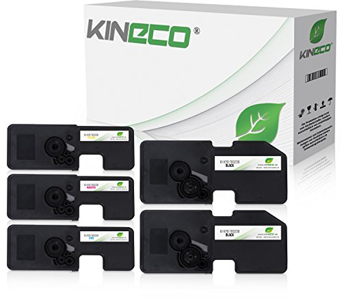 Kineco 5X Toner ersetzt TK5230 Multipack für Kyocera Ecosys M5521cdn M5521cdw P5021cdw