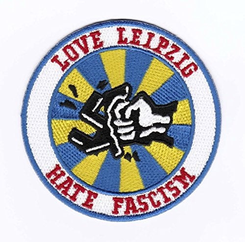 Leipzig Aufnäher/Bügelbild/Iron on Patch Love Leipzig - Hate Fascism