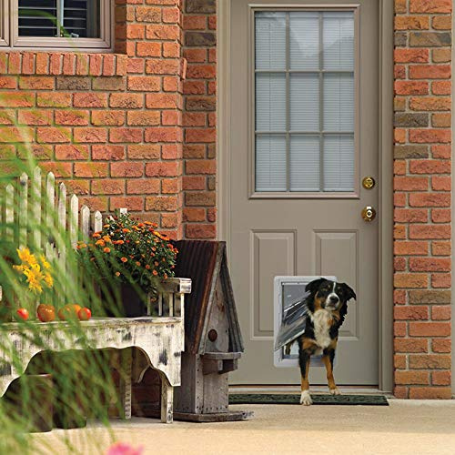 Ideal Pet Products Designer Series Ruff-Weather Pet Door with Telescoping Frame, Medium 7.25 x 13 Flap Size