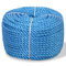 vidaXL Corde Torsadée Polypropylène 10 mm 250 m Bleu Jardin Cordage Cordon