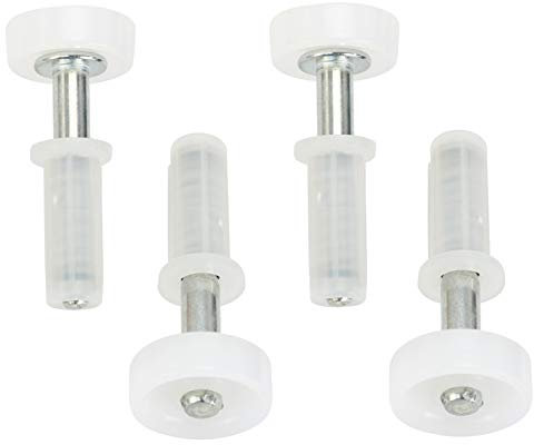 Harrier Hardware Spring-Loaded Bi-Fold Door Top Roller Guide Wheel, 4-Pack