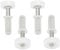 Harrier Hardware Spring-Loaded Bi-Fold Door Top Roller Guide Wheel, 4-Pack