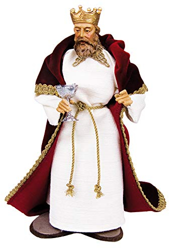 Fritz Cox RuCo Krippe | handgefertigt in Deutschland | 22cm | bewegliche Krippenfiguren (Melchior)