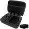 Grehge Battery Organizer Storage Bag, Safe Neat Shockproof Hard Portable Batteries Case, Holds 40 AA and AAA Batteries with Mesh Pocket for Chargers