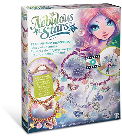 Nebulous Stars Kreativset zum Basteln von 3 Freundschaftsarmbänder, ab 7 Jahre