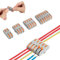 Lever Wire connectors,Idong Compact Wire Conductor Connector, Push Terminal Block SPL-1 one-to-one Quick Splicing into 2/3/4/6 Way Butt Terminal Connectors (15)