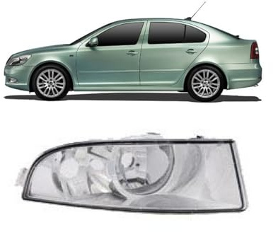 DM Autoteile 108536 Nebelscheinwerfer Nebelleuchte rechts kompatibel für Skoda Octavia II 1Z3 Combi 1Z5
