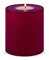Qult Farluce Trend - Teelichthalter in Kerzenform • Merlot Red • Christmas Collection • Adventskerzen • Weihnachtskerzen • Kerze • Kunststoffkerze in Kerzenoptik (Ø 8 x h 9 cm)