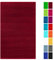 Lashuma Waschbar saugstarker Badeteppich 50x80 cm, Linz Duschmatte Rot - Rubin, Badevorleger