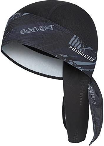 HASAGEI Bandana Herren Damen Atmungsaktiv Kopftuch Sports Bandana Cap Laufmütze Schnelltrocknend Kopftuch Unterm Radhelm Sommer Kopftücher Fahrrad Mütze (Twill)