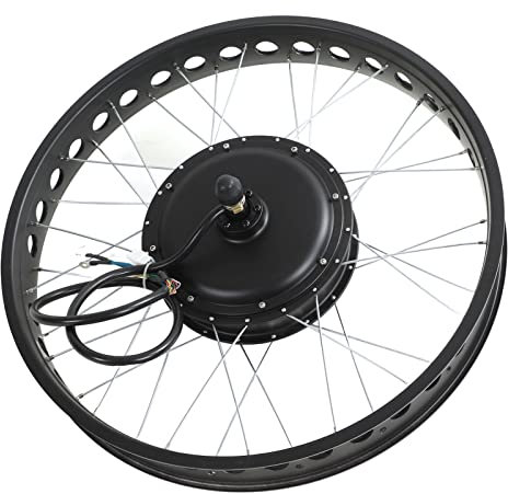 VBESTLIFE Bürstenloser Naben Motor für Elektro Fahrrad, 72V 3000W Hinterrad Antrieb Naben Motor mit LCD8H-Farbdisplay für Schnee Fahrrad
