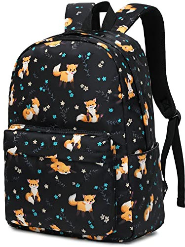 Kouxunt Schulrucksack Mädchen Teenager Rucksack Schule Kinder Schulranzen Laptop Rucksack Damen (Fuchs)