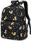 Kouxunt Schulrucksack Mädchen Teenager Rucksack Schule Kinder Schulranzen Laptop Rucksack Damen (Fuchs)