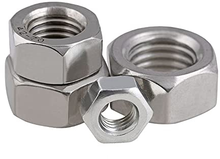 10 Stück Linksgewinde Sechskantmuttern 304 A2 Edelstahl Mutter M4 M5 M6 M8 M10 M12 M14 M16 M18 M20 (Color : 10pcs_M6)