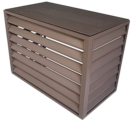 Außenzaun-Abdeckung für Klimaanlagen – Diebstahlsichere, robuste Aluminium-AC-Abdeckung für Außenkondensator – freistehendes Gehäuse zum Abdecken von Müll oder Klimaanlagen im Freien – Gartenschuppe