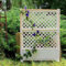 NYVI Spalier mit Erdspießen NYVIGreen 140x100 cm - Rankgitter aus wetterfestem & recyceltem Kunststoff - Rankhilfe - Pflegeleicht, Steckmontage ohne Werkzeug, Farbe:Weiß