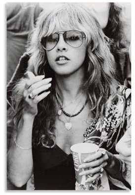 verimp Stevie-Poster, Motiv: Nicks-Sänger, Vintage-Poster, dekoratives Gemälde, Leinwand, Wandposter und Kunstdruck, moderne Familienschlafzimmer-Dekoration, Poster, 30 x 45 cm