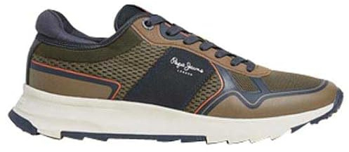Pepe Jeans Herren Joy One M Sneaker, Green Khaki Green, 44 EU