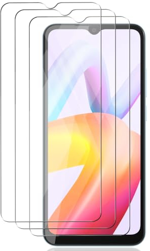 Zerrshoo 3 Piezas Protector de Pantalla para Xiaomi Redmi A2 Cristal Vidrio Templado, Dureza 9H Anti-Arañazos Anticaída, Antihuellas, Amigable para Funda, HD Transparente Película Protectora