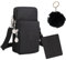 FENGQQKJ Handytasche mit Geldbörse zum Umhängen Handyumhängetaschen Damen Mini Crossbody Bag Handy Tasche Damen Umhänge Geldbörsentasche mit dekorativem Anhänger für Mädchen