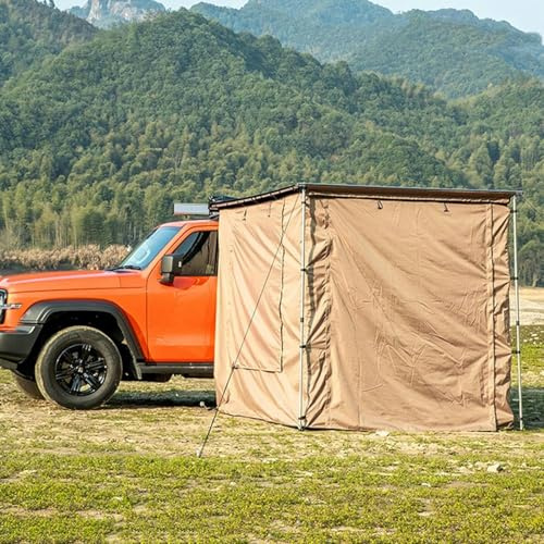 AFLEPCBRQ Tienda Techo Coche Toldo Lateral Impermeable para Coche, Refugio Solar, Toldo para Vehículo, para Remolque de Camping de Autocaravana (Color : D, Size : 200x250cm/6.6x8.2ft)