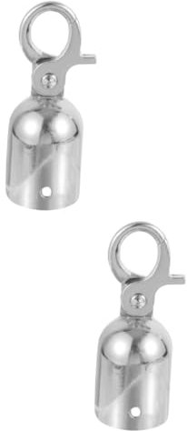 MUSISALY 2St Seilendanschlag Seilende Handlauf-Seilhaken Seil endet Schlüsselbänder System Draht Seilstopper Seilbefestigung Zaun Schnur-Endstopper Kordelendkappe mit Haken Rostfreier Stahl