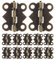 Abaodam 100pcs Miniature Doll House Hinges Small Hinge for Dollhouse Furniture Antique for Cabinet Doors and Scene Decoration
