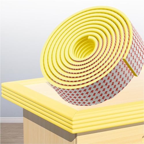 Kantenschutz Selbstklebend, 5m Tischkantenschutz Breite 8cm Dicke 0.8 cm,Kantenschutz Baby aus Schaumstof, Schaumstoff Kantenumleimer Selbstklebend Tischkantenschutz für Verschiedene Möbel