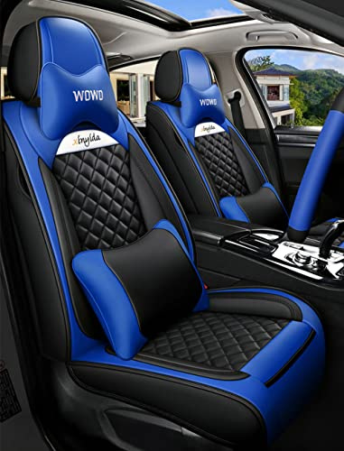 JoyRozTek Autositzbezüge Für Audi Q3 Sportback Anno 2012-2027 | PU Leder Komplettset Auto-Schonbezüge, Airbag-freundlich, Autositzbezug Set& Kopfstützenbezügen