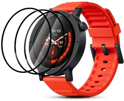 daunke 3 Pack Screen Protector for CMF by Nothing Watch 3 Pro Smart Watch, Transparent black-edged composite film,Full Coverage, Anti-Scratch, No Bubble, Easy Installation