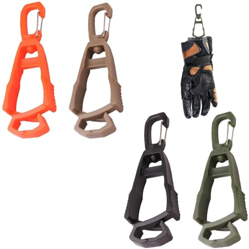 Teouuas 4 Stück Handschuh Clips, 360° Drehbar Handschuhhalter | Multifunktionaler Handschuh Halter, Grabber Halter für Arbeitshandschuh, für Handschuhe Helme Gürtel Brille Mütze Handtücher