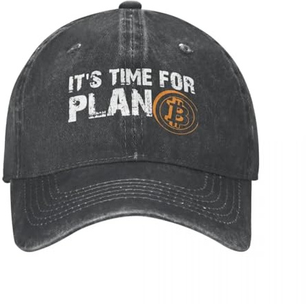 warm hat Hip Hop Denim Es ist Zeit für Plan B BTC Baseball Caps Papa Cowboy Hats Blockchain Geek Cap Hats Geschenk