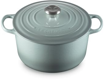 Le Creuset Enameled Cast Iron Signature Deep Round Oven, 6.5 qt., Sea Salt