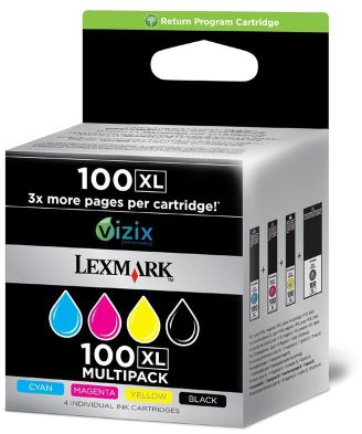 LEXMARK Nr.100XL c/m/y PB-Tinte Multipack